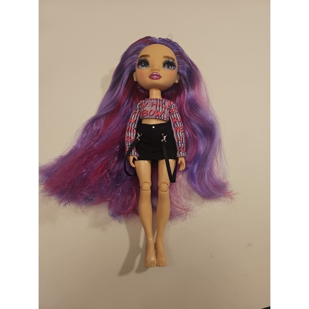 Rainbow High Series 3 Emi Vanda Doll Orchid Deep Purple Hair Purple Eyes Outfit